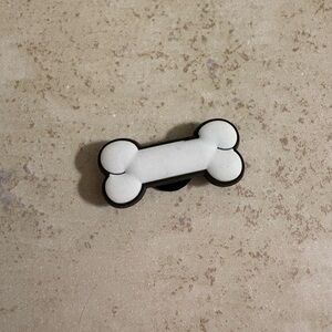 5/$15 CROCS jibbitz shoe charm white dog bone